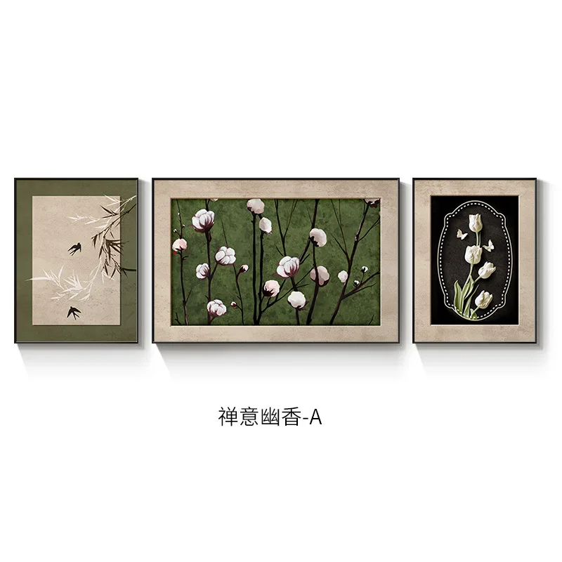 Estilo medieval sala de estar pintura decorativa sofá fundo mural de parede