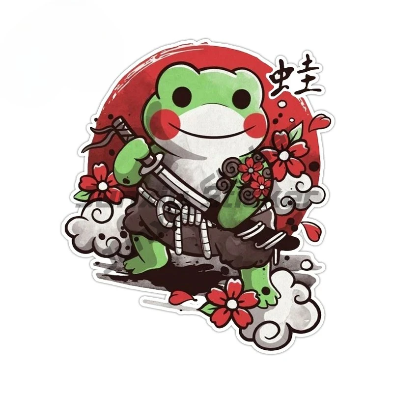 

Flog Ghost Design Car Stickers Attractive Samurai Art Decals Car Body Occlusion Scratch