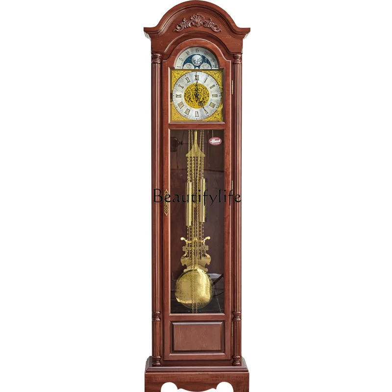 

German Helmler retro vertical clock new Chinese floor clock