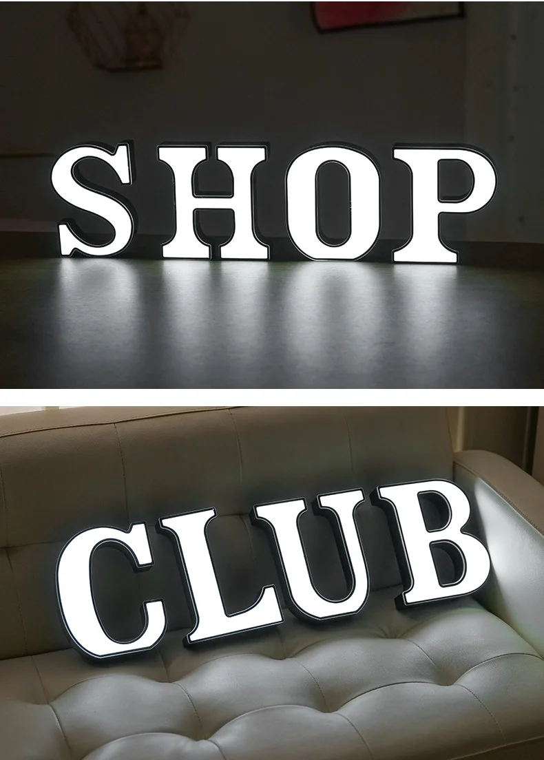 Light UP Letters LED Alphabet Letter Light Wedding Marquee Sign Night Lights DIY Lamp Home Club Party Christmas Decoration 2024