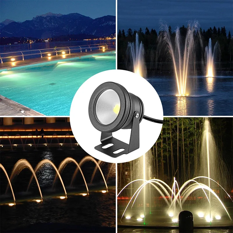 مقاوم للماء IP65 LED بقعة ضوء تحت الماء لنوافير حمام السباحة بركة المياه حديقة حوض السمك