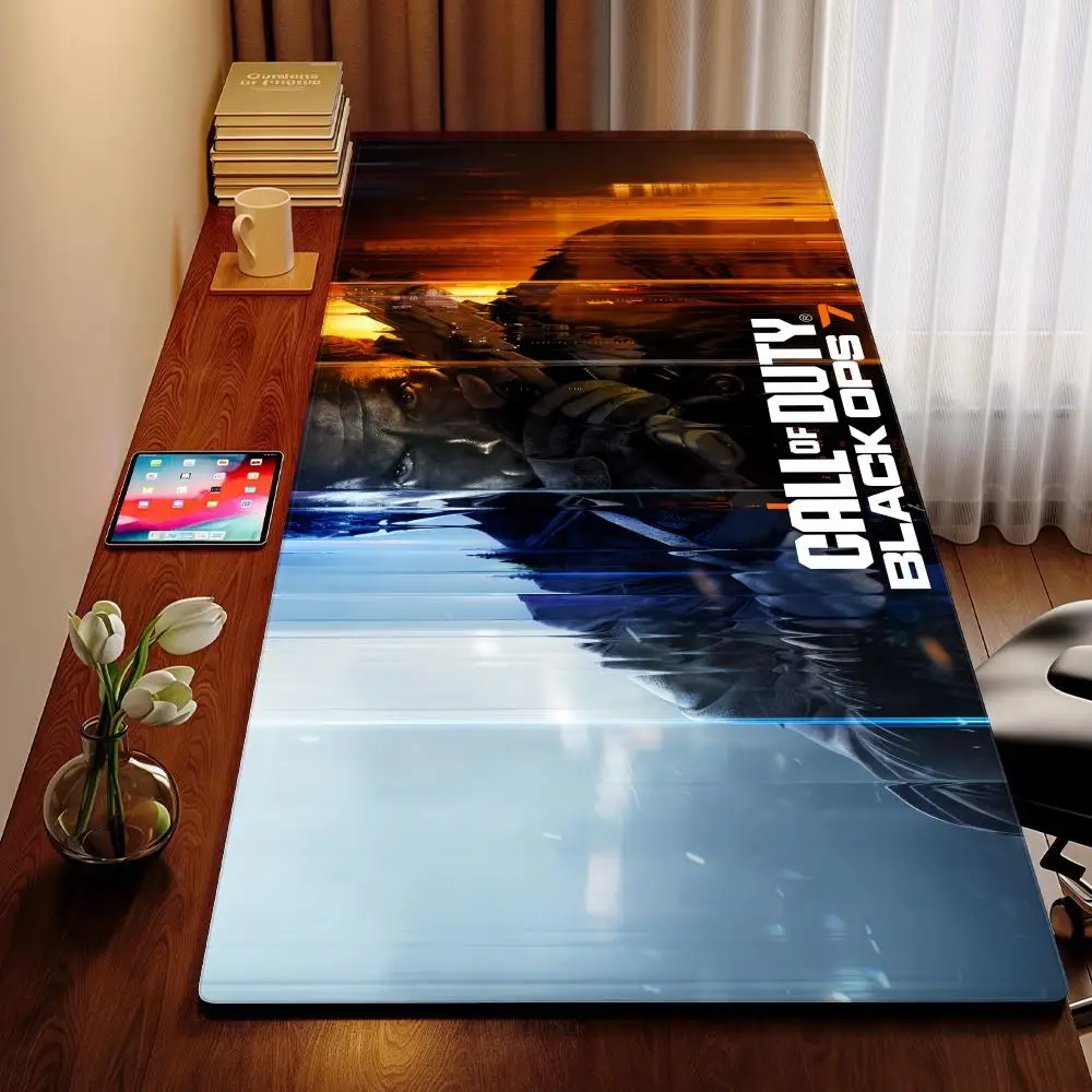C-Call of D-Duty Black Ops 7 Alfombrilla de ratón XXL Accesorios de computadora Teclado grande Alfombrilla de mesa para computadora portátil El nuevo producto Gamer Gaming