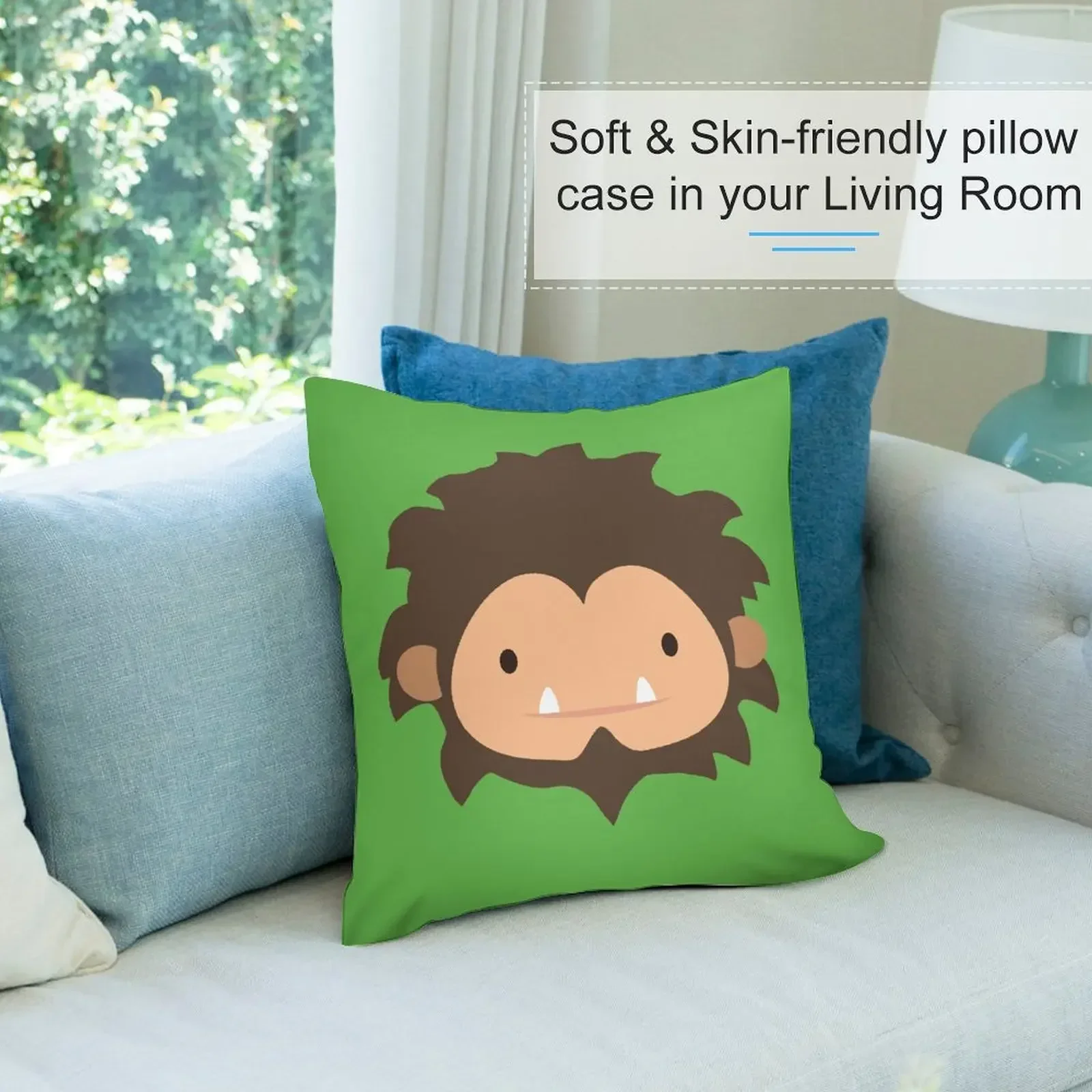 Sneaky Sasquatch-fundas de sofá con cabeza grande para sala de estar, almohadas ornamentales, almohadas para dormir