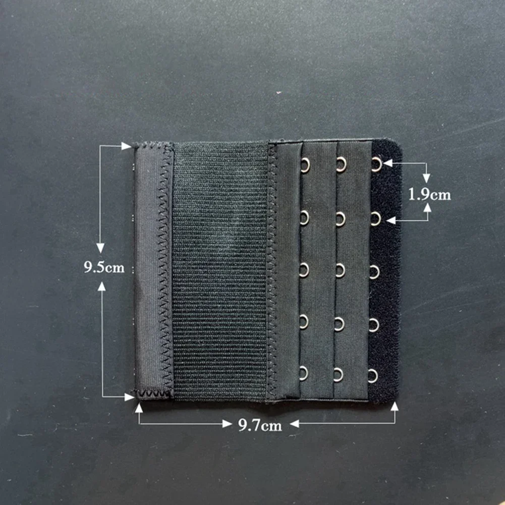 Stretch Elastic Three-Row Five-Button Stainless Steel Bra Extension Buckle Adjustable Invisible Intimates Accessories