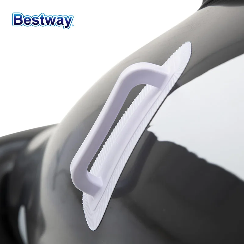 Bestway41009 1PC Black Whale Sea Creature Shape Swimming Pool Float, Water Inflatable Seat, Inflatable Pool Raft Float