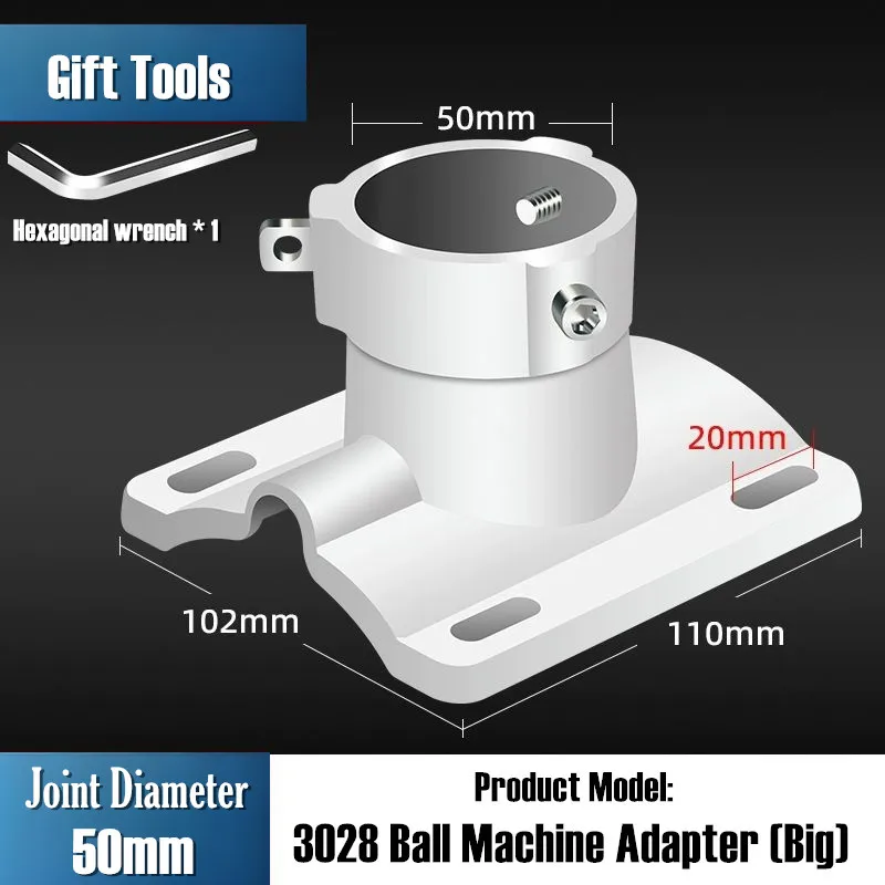 CCTV Security Camera Bracket Adapter, Universal PTZ Dome Camera Ball Head Mount Conversion Connector for Pole/Column Mount