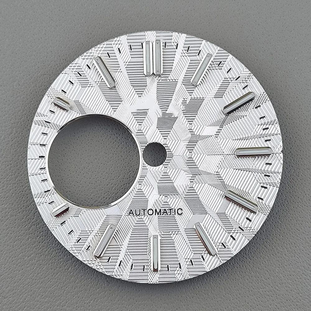 28.5mm NH38 Dial S logo dial Green Luminous dial Suitable for NH38 movement watch accessories
