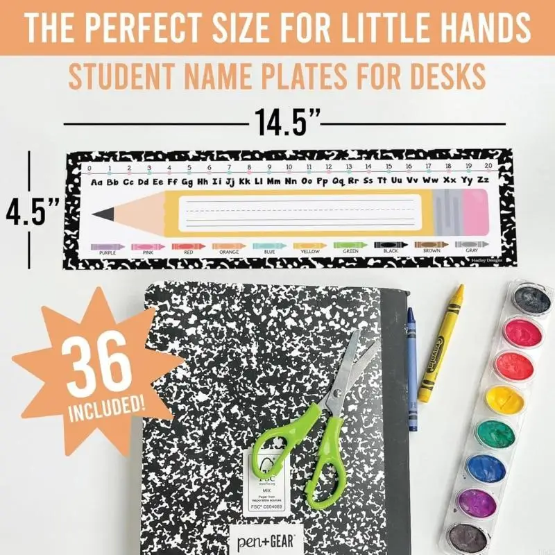 36 قطعة بقرة ليوبارد اسم بطاقة ورقة بطاقات الفصول الدراسية مكتب نشرة الديكور D5QC #2