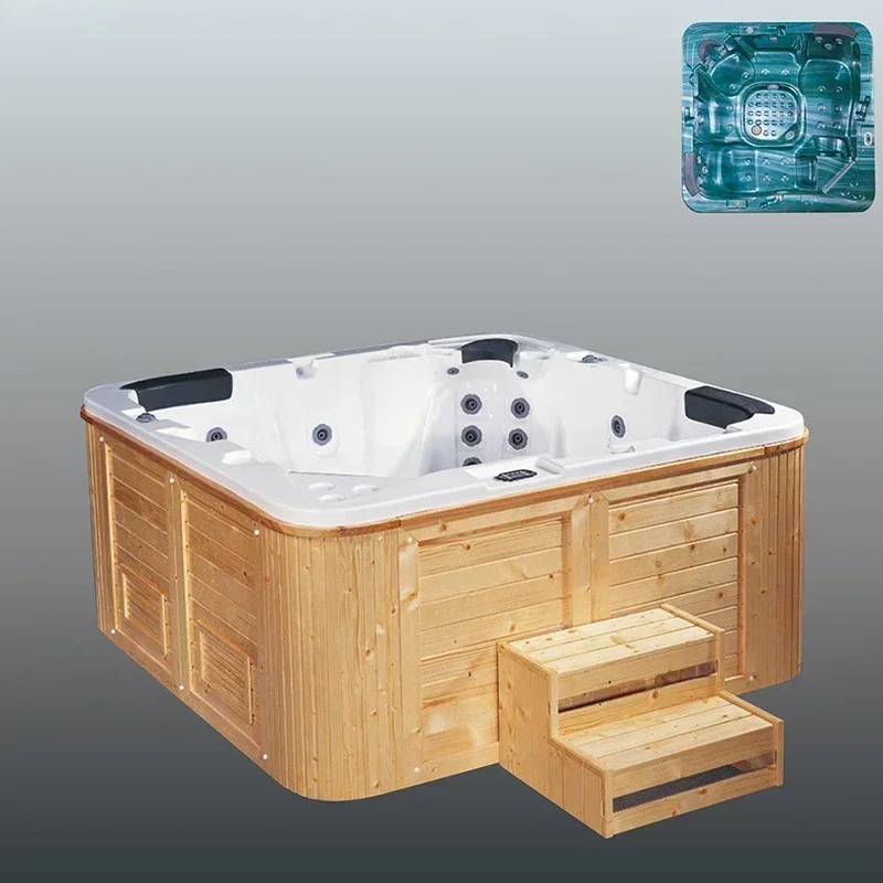 Hot sales Marble Massage Black Bubble Bathtub