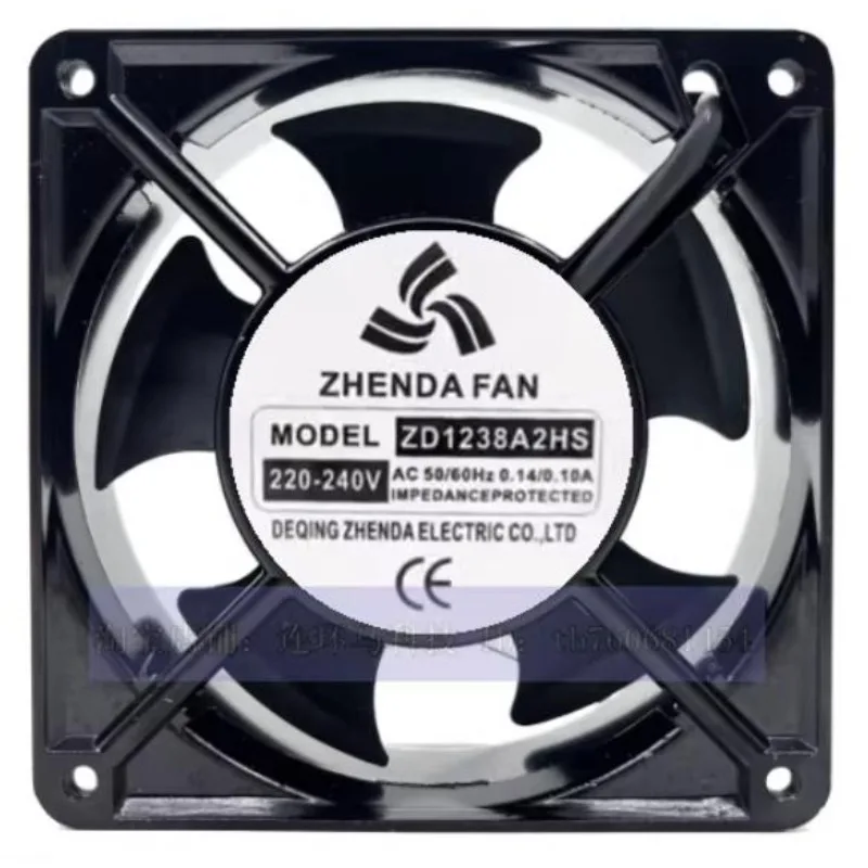 

Новый вентилятор для ZHENDAFAN ZD1238A2HB/HS, AC 220V 0.14A, 12 см, 12038, охлаждающий вентилятор 120X120X38 мм