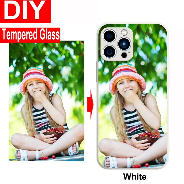 

Custom Photo Case Tempered Glass Case For iPhone 16 Pro Max 15 Plus 14 12 13 Mini 11 XS X XR 7 8 6 6S SE 2022 2020 Cover Coque