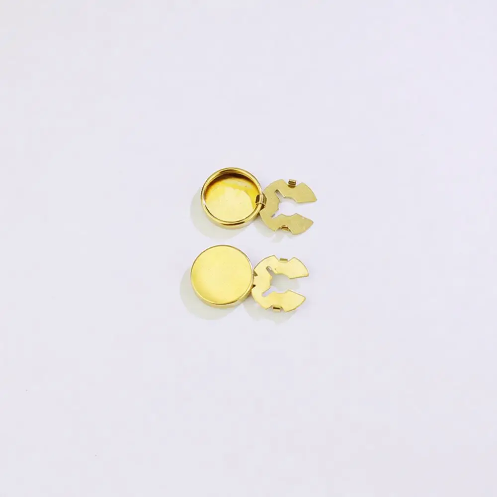 Decorative Turtle Brass Button Blank For Diy Crafting Shirt Cufflink Brooch Jewelry Findings Handmade Supplies