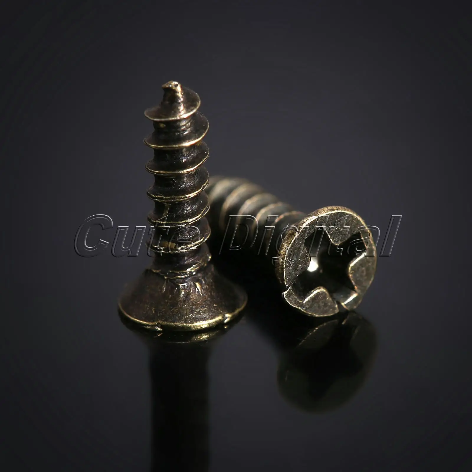 200Pcs/set M2 Phillips Plain Furniture Flat Round Countersunk Head Screws Self-Tapping Screws and Bolts Woodworking Tool M2x 6mm