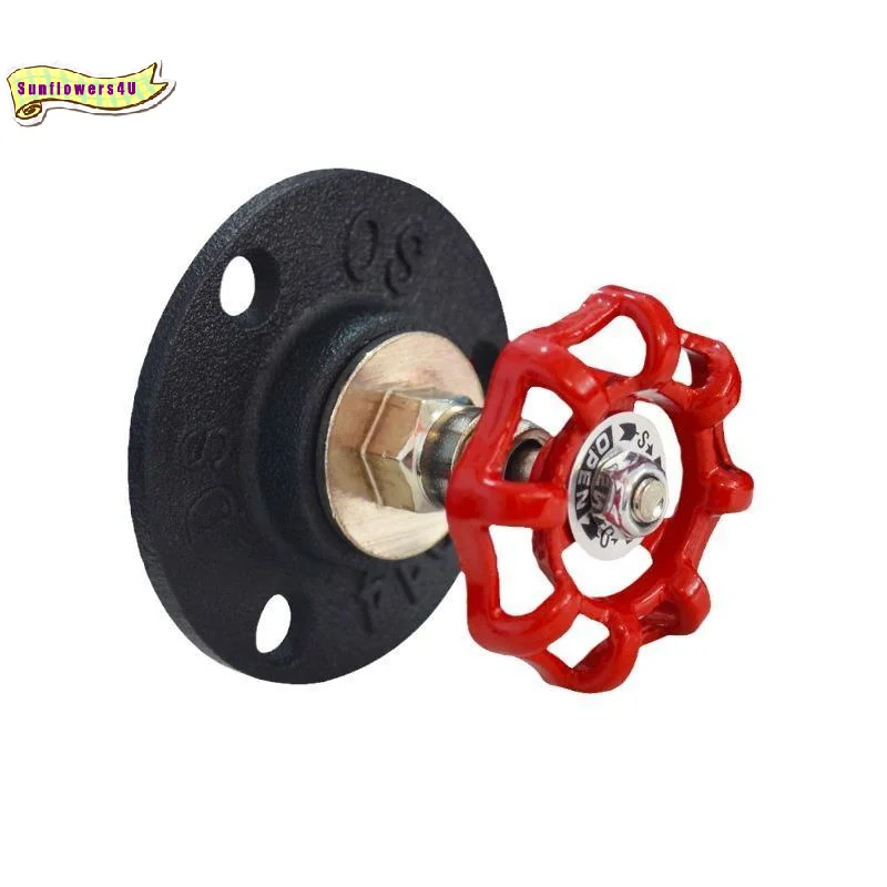 Loft Cabinet Pulls Black Metal Retro American Industrial Style Valve Handles for Home Bathroom Cabinet Drawer Upgrade