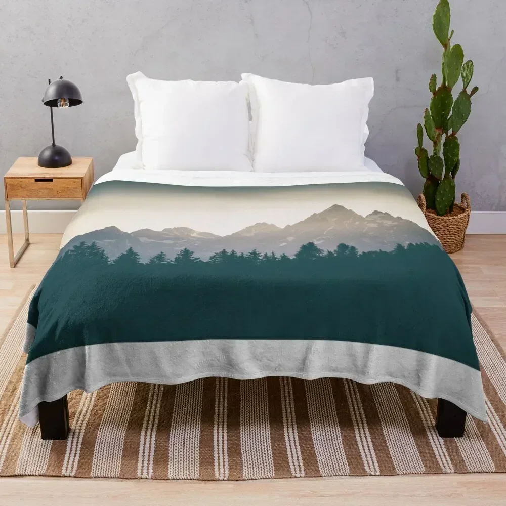 

Grand Tetons Throw Blanket for winter Decorative Sofas Nap Camping Blankets