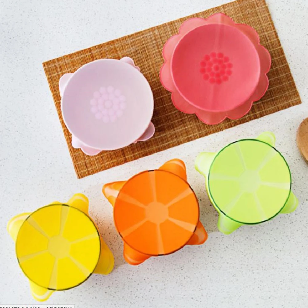 

Silicone Bowl Covers Stretchable Leak-Proof Heat Resistant Eco-Friendly Food Seal Lids Airtight Fresh Keeping Covers For