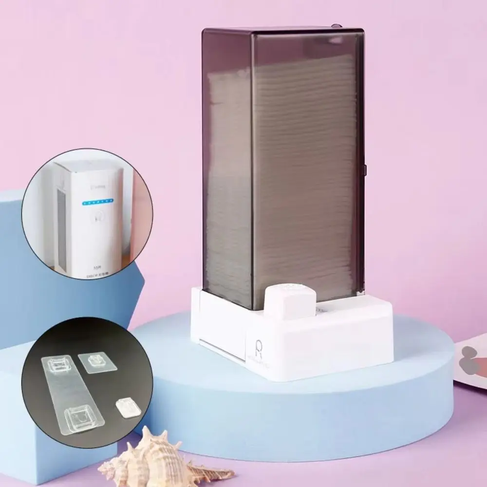 Creatieve wattenschijfje dispenser stofdicht perstype make-up katoen organisator huishoudelijke hermetische afdichting automatische katoenen dispenser
