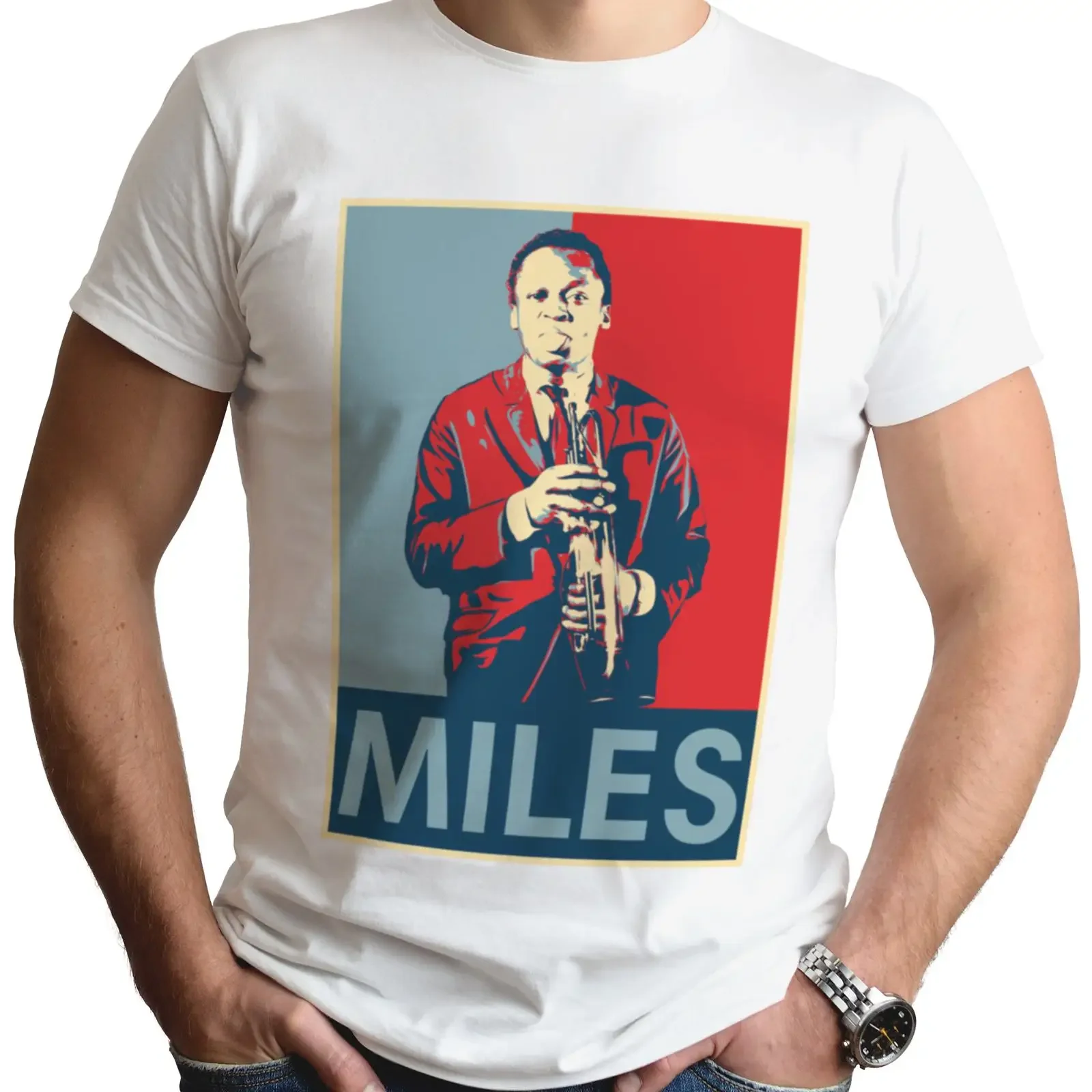 Miles Davis T Shirt Original Jazz Artwork vintage Washed Top For Everyday Wear streetwear Casual Slightly Breathable graphic