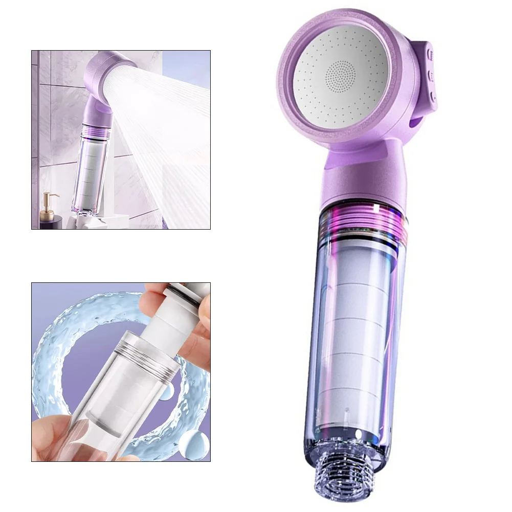 Shower Head High Pressure Water Saving Mineral Handheld Bathroom Showerheads Rainfall Shower Head Filter