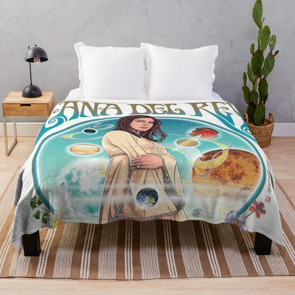 LanaaDelRey - Concert LA To The Moon Tour || 002 Throw Blanket bed plaid Large sofa bed Blankets