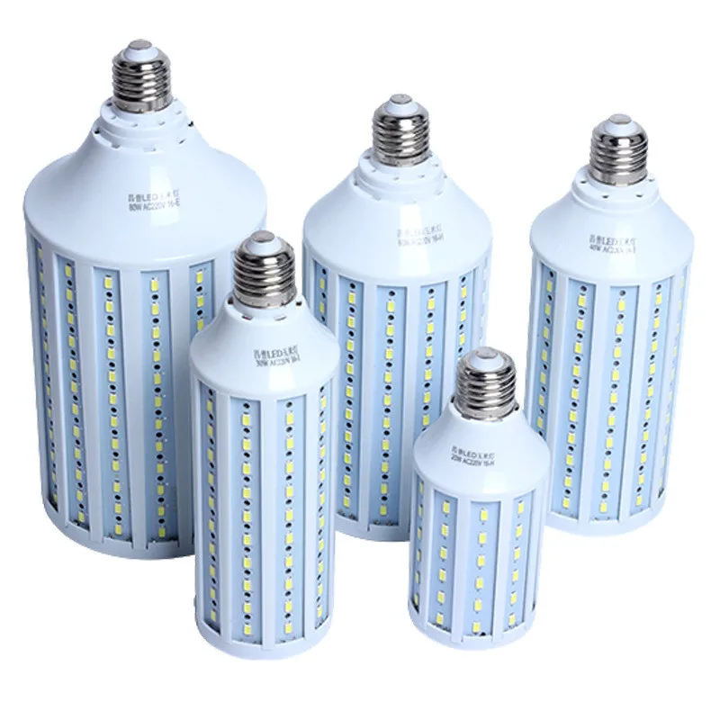 

Pop LED Bulb Lamps E27 B22B 5730SMD Corn Lights 5W 10W 15W 30W 50W 60W 80W 100W Lampada Chandelier Candle Lighting Home Decorati