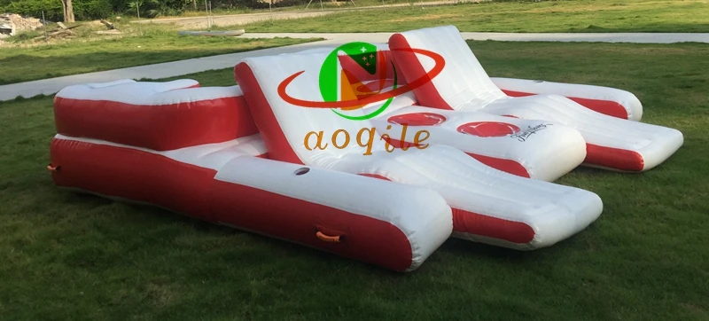 Floating Island Pool Air Lounge Chair /Inflatable Floating Yacht Dock Swimming Water Inflatable Pontoon