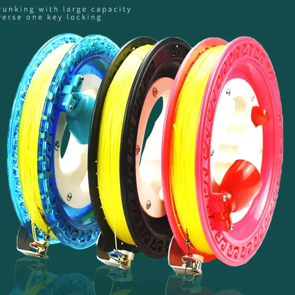 Creative with String Kite Reel 20/22cm Come with Lock String Spool Round Blue Twisted String Line Winder Fire Wheel