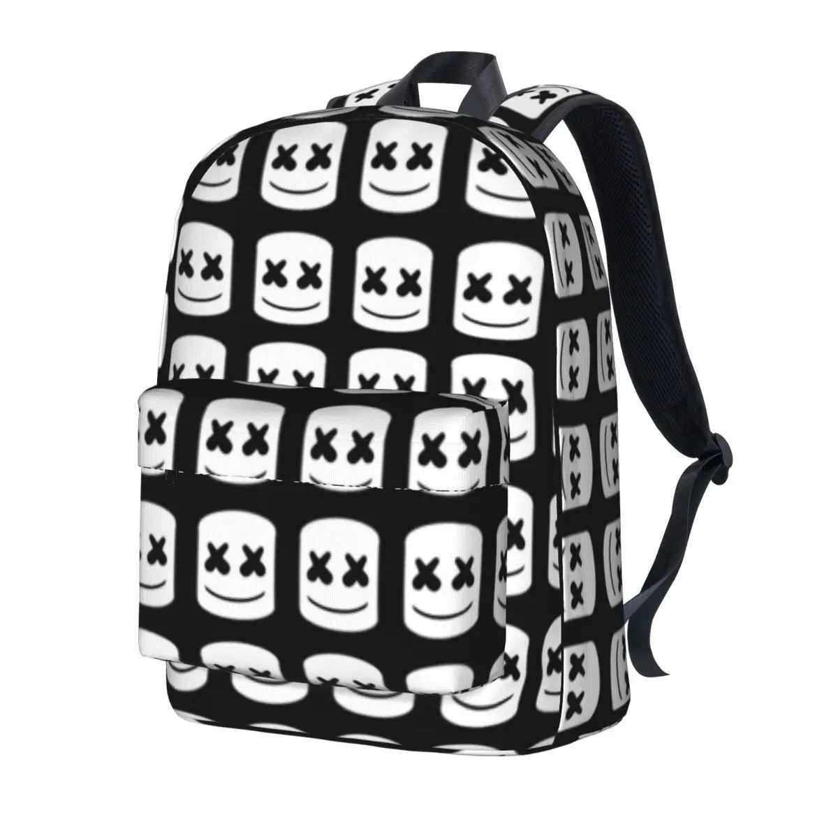 

Cartoon Marshmellow Meme Backpack Music University Backpacks Girl Fun School Bags Design Big Rucksack