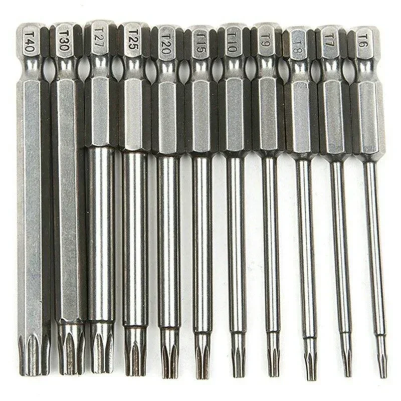 

hexagonal handle screwdriver head 50-75-100mm 1/4 hexagonal handle hollow plum blossom extension S2 screwdriver set