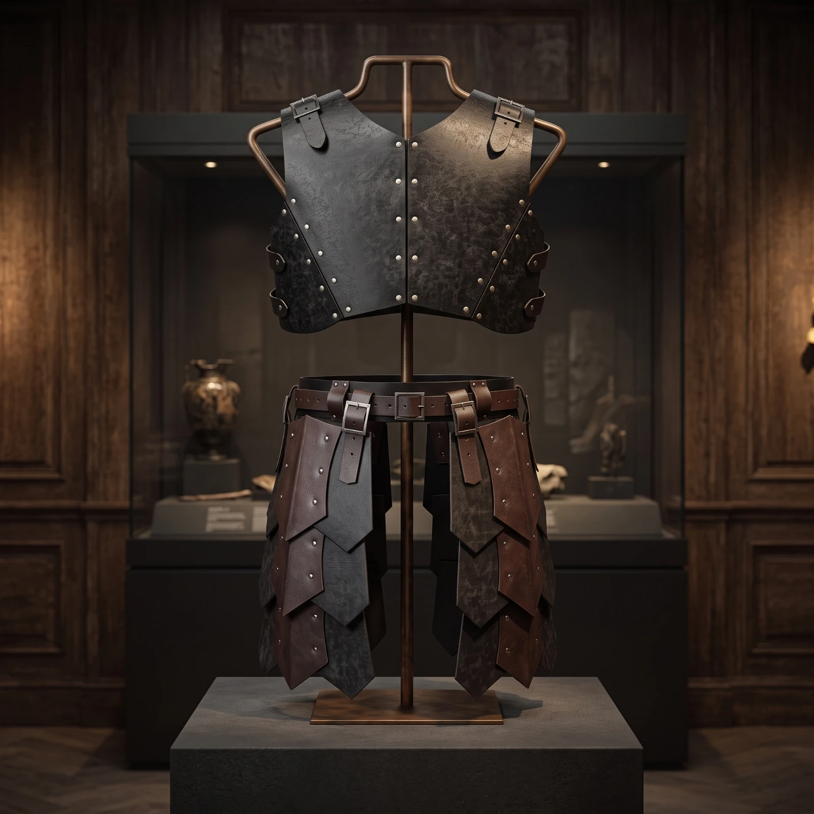 2 Pieces Costume Protective Gear Set Matte Shoulder Cuirass Breastplate Realistic Pauldron High Quality for Cosplayers, Cosplay