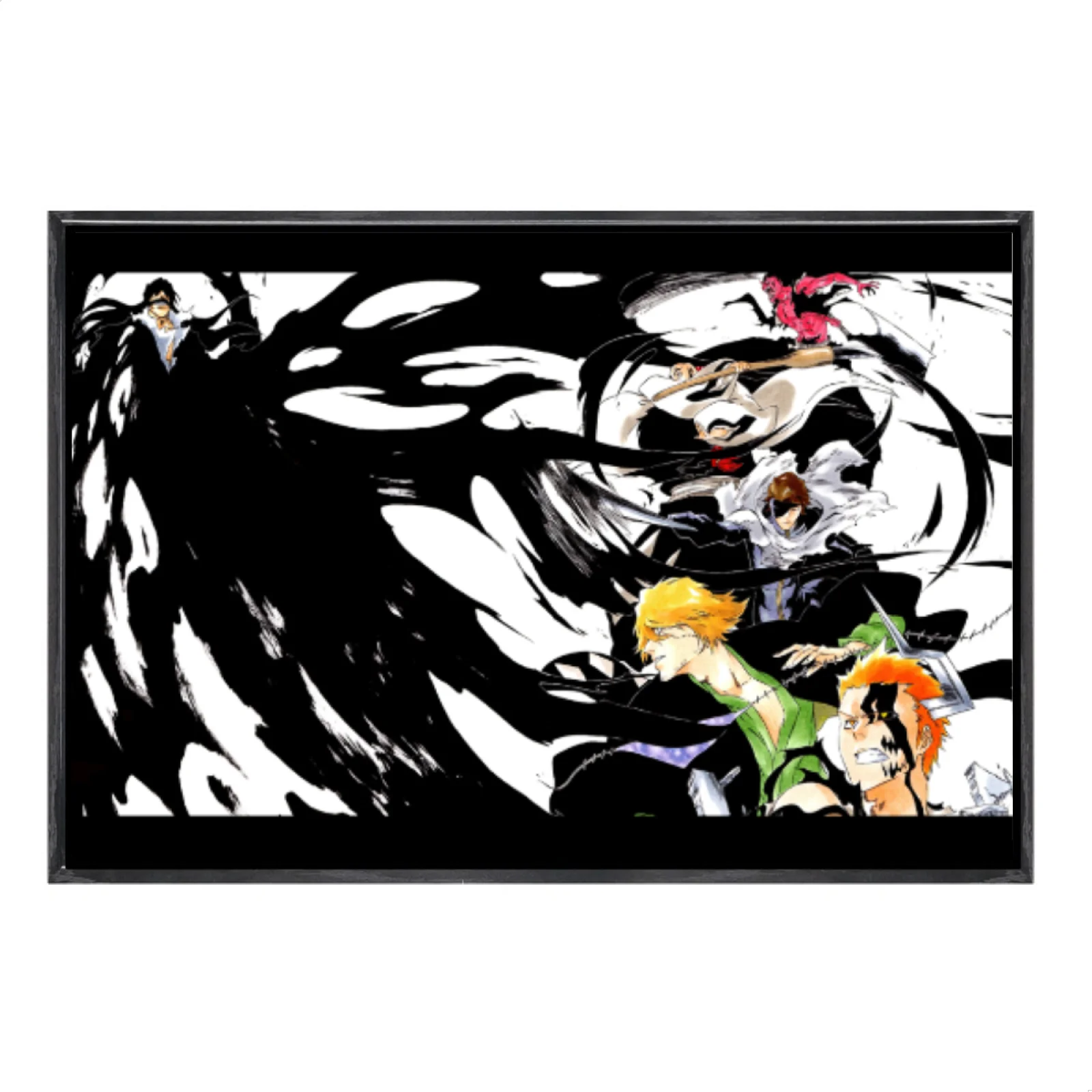 

Japanese Manga Multi-Size Canvas Poster Double Framed Wall Art, Bleach Home Decor for Living Room Bedroom