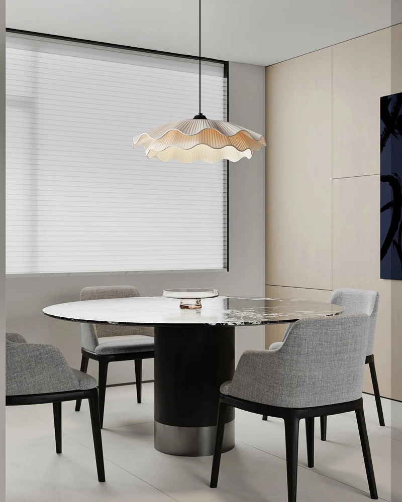 Simple Modern Nordic Designer Creative Study Art Superior Sense Bedroom Lamp Dining Room Chandelier French Cream Style