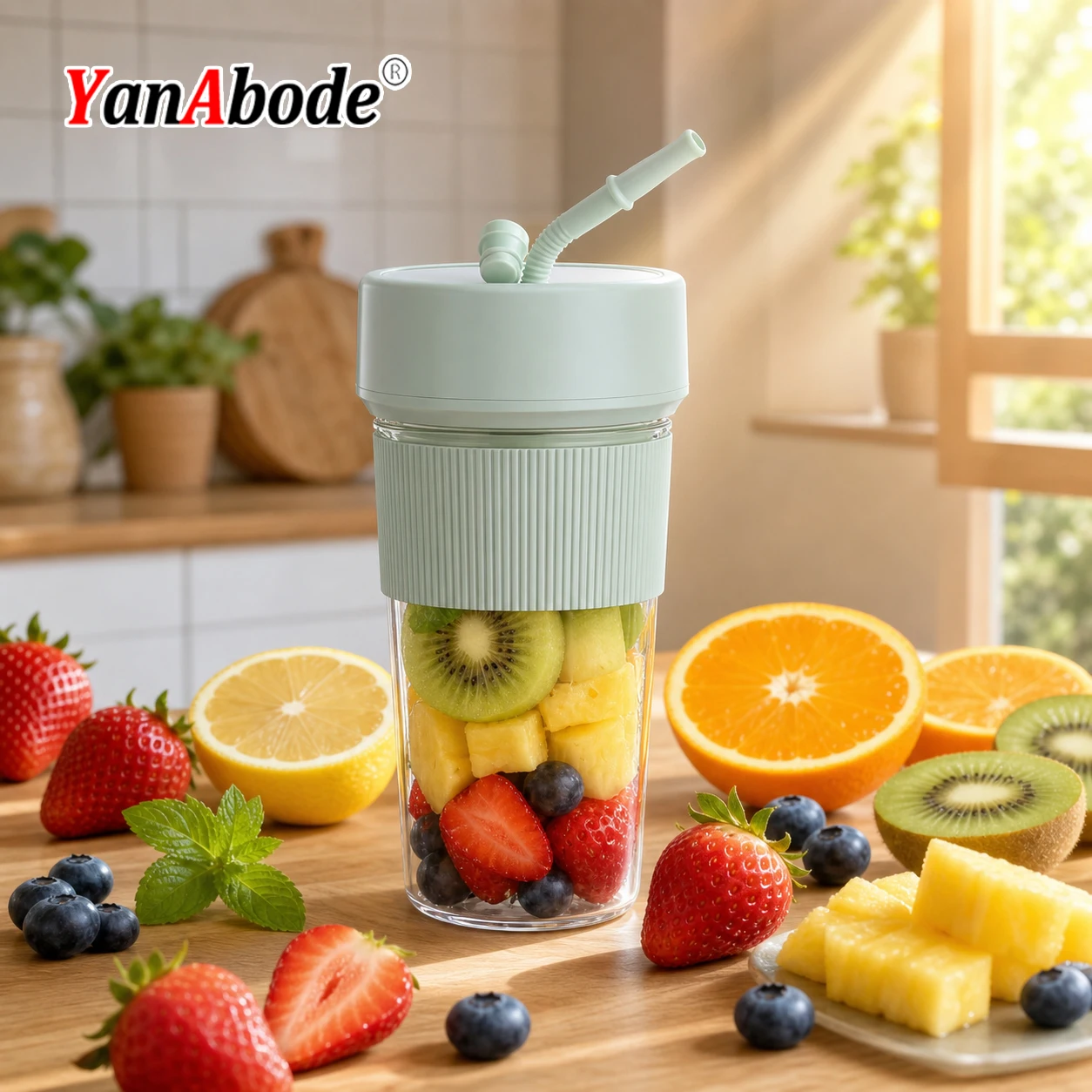 Electric Juice Maker Blender 350ML Portable USB Rechargeable Blender 6 Blades Smoothie Juice Shaker Cup Fresh Juicing Cup