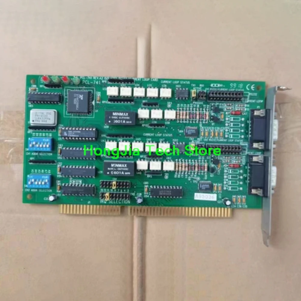 

For Advantech PCL-741 REV.A2 Isolated two-port RS-232 Serial Communication Card ISA Card PCL741