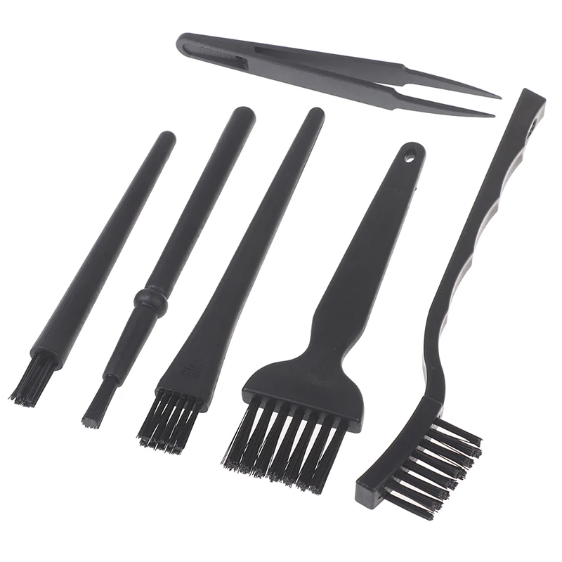 Teclado portátil Cleaning Tool Kit, Anti Estático, Telefone Escovas de poeira, 6Pcs