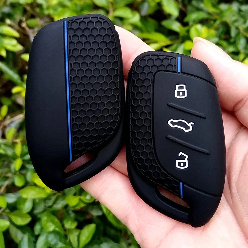 Funda de silicona para llave remota de coche, carcasa Fob para MG ZS para MG6 EV EZS HS EHS para Roewe RX5 I5 I6 RX3 RX8 ERX5, accesorios para llavero