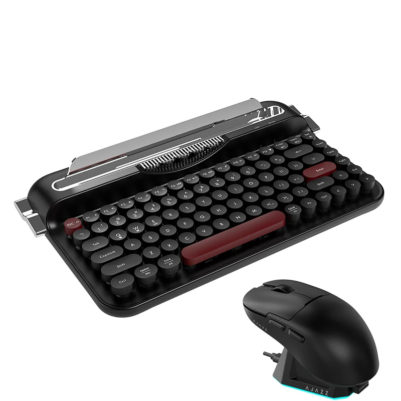 لوحة مفاتيح AJAZZAF84 اللاسلكية 2.4G ذات الوضع المزدوج تأتي مع وصلة متعددة الأجهزة بقوس أخدود ثابت بالإضافة إلى ماوس AJ159PMC، #5
