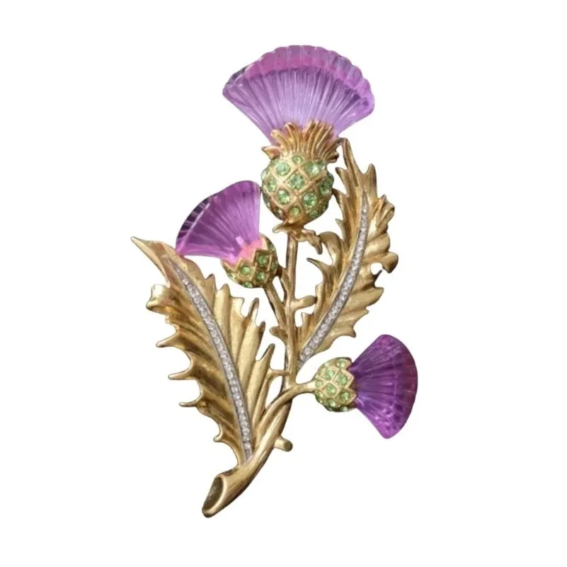 

Luxury Floral Brooch for Women,Oversized Zircon Geo Resin Jewelry,Bridal Accessories Designer Gift for Evening Gown Runway