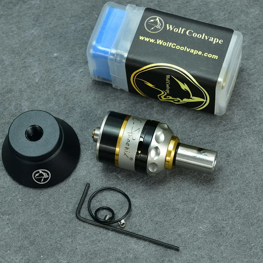 

WOLFCOOLVAPE Воскрешение RDA E-phoenix 316SS Восстанавливаемый капающий распылитель с BF Pin Vape Tank для DIY Vapers Mod