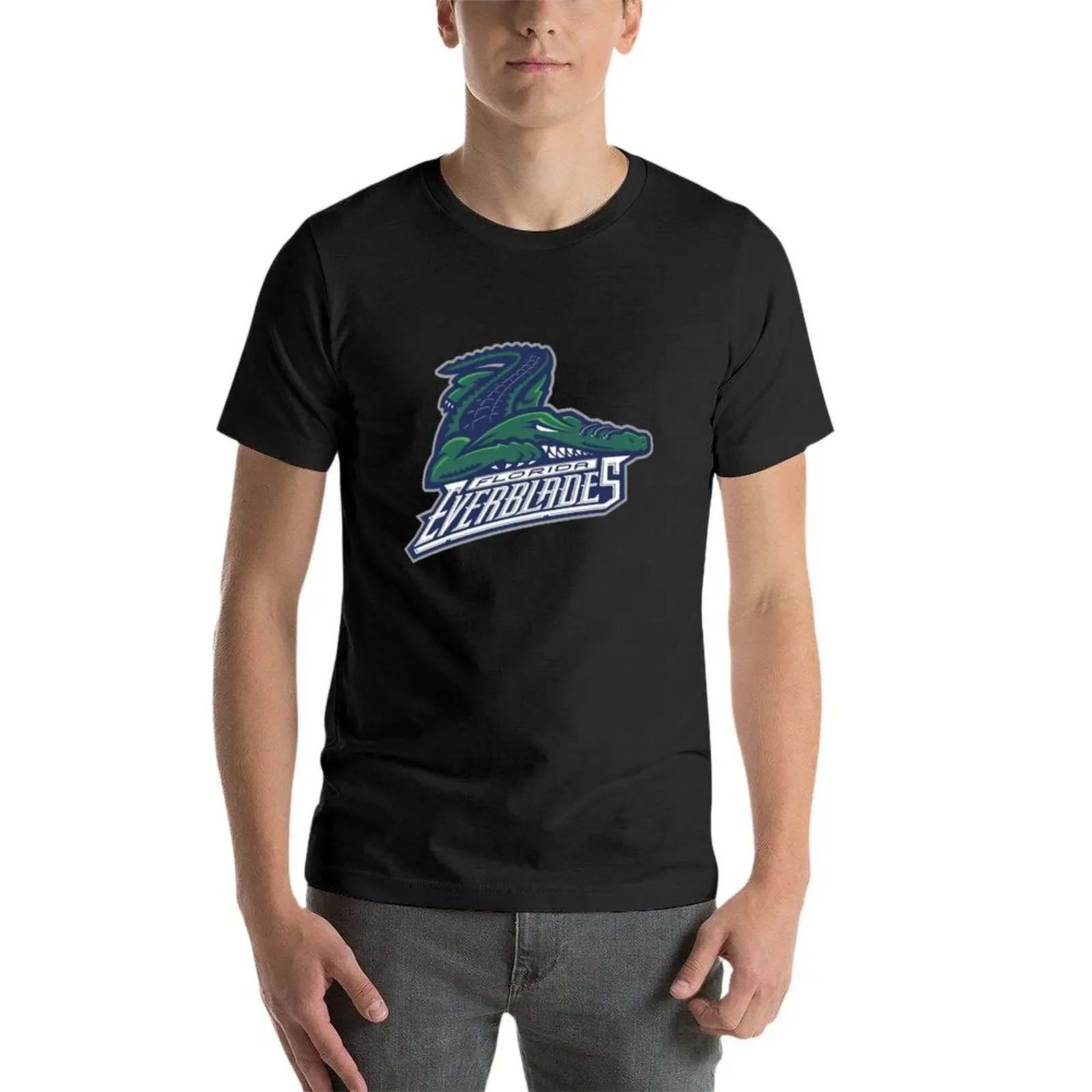 เสื้อยืด Florida Everblades เสื้อยืดกราฟิกขนาดใหญ่ เสื้อน่ารัก ปรับแต่งเสื้อยืดตลกขนาดใหญ่สําหรับผู้ชาย