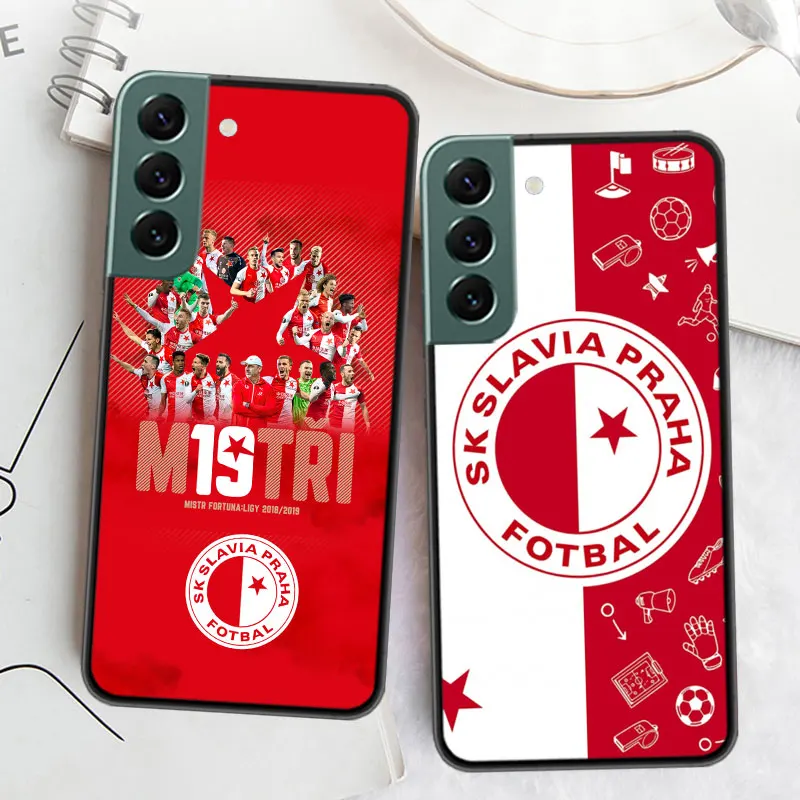 Sk Slavia Praha Czech Republic Phone Case For Samsung S25 Ultra S24 FE Galaxy A12 A22 A32 A42 A52 A72 A54 A34 A24 A13 A14 A53 A3