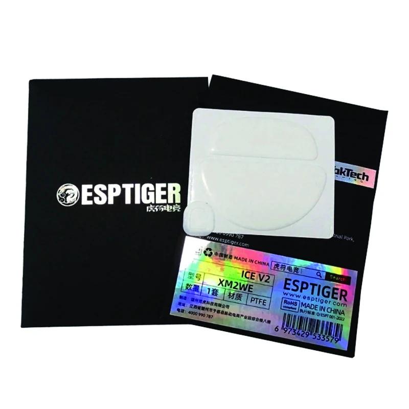 New Original Esports Tiger ICE Mouse Skates Mouse Feet for ENDGAME GEAR XM2WE Mouse White Glides Curve Edge