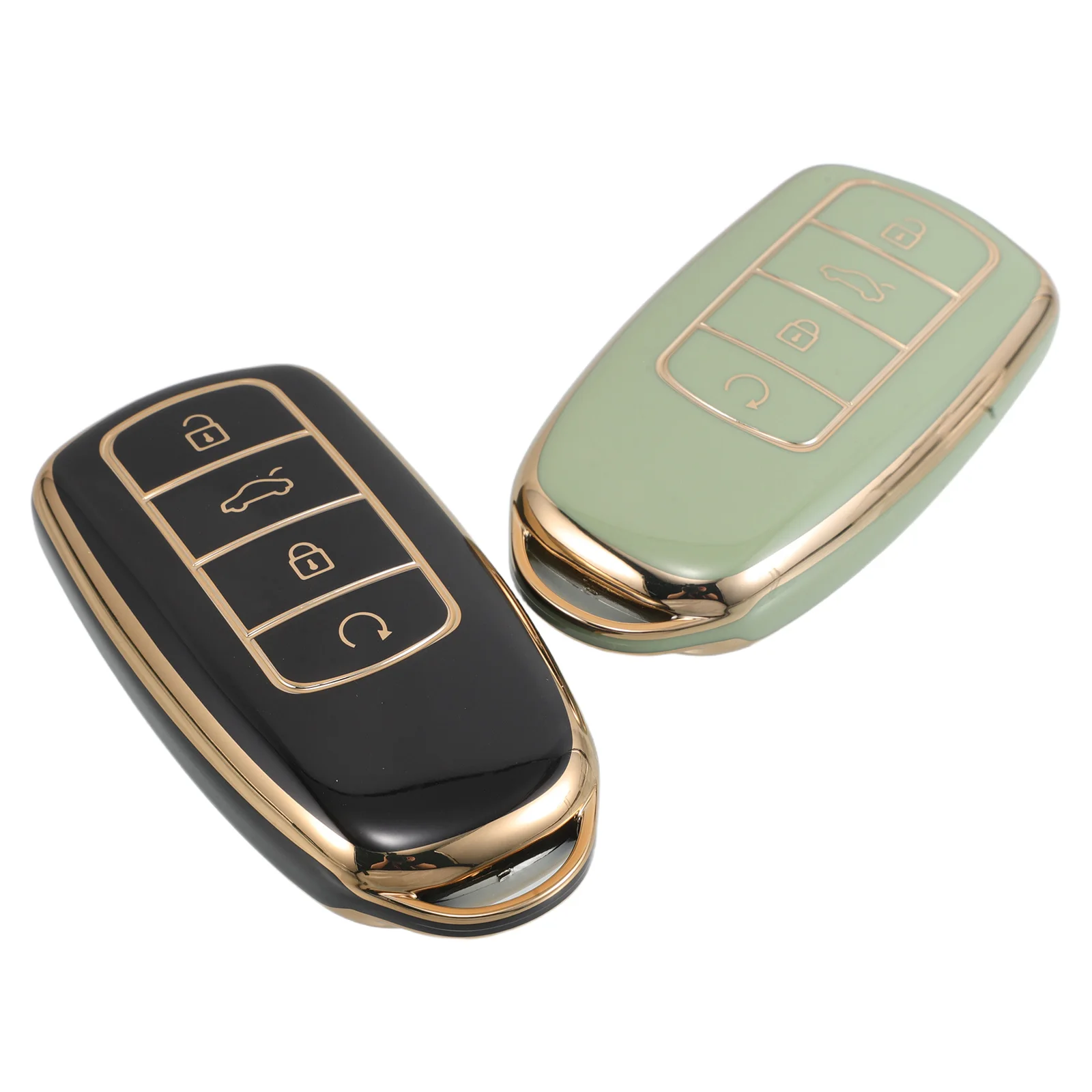 

2 Pcs Car Key Shell Protective Cover Housing Fob Shells Replacement Remote Control Case