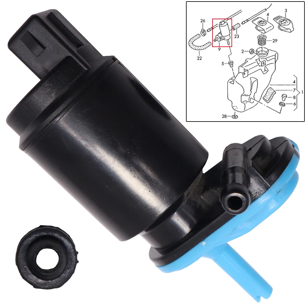 Car Front Rear Windscreen Windshield Water Wiper Washer Pump Twin Outlet For Opel Vauxhall Zafira Astra H Corsa B Vectra