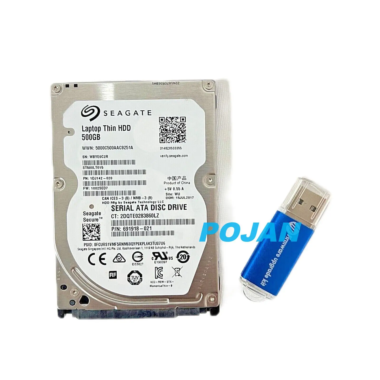 

500G Hard Disk Drive W/fw Fit for LaserJet M725 M680 M880 M830 M775 M4555 M527 M577 M525 M631 M633 M632