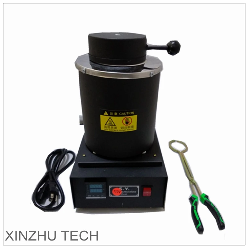 110 V/220 V ไฟฟ้าเตาหลอม 2 กิโลกรัม Smelter อัตโนมัติดิจิตอลจอแสดงผลไฟฟ้าเครื่องประดับละลายเตาอบเบ้าหลอม