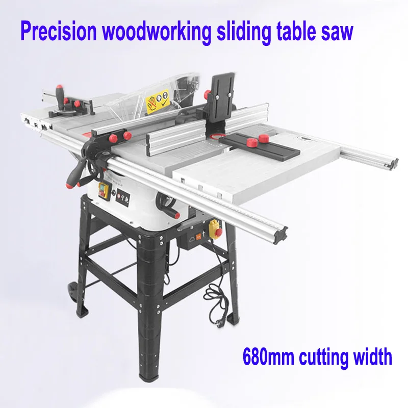 10inch Table Saw Woodworking Machine Aluminum Alloy Pvc Wood Milling Precision Sliding Cutting Machine Multi-material Trimming