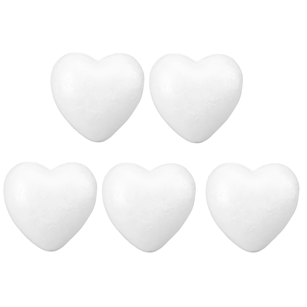 5 pezzi di cuori in polistirolo cuori in schiuma per San Valentino per decorazioni artigianali fai da te San Valentino Natale Matrimonio palline in schiuma Forme