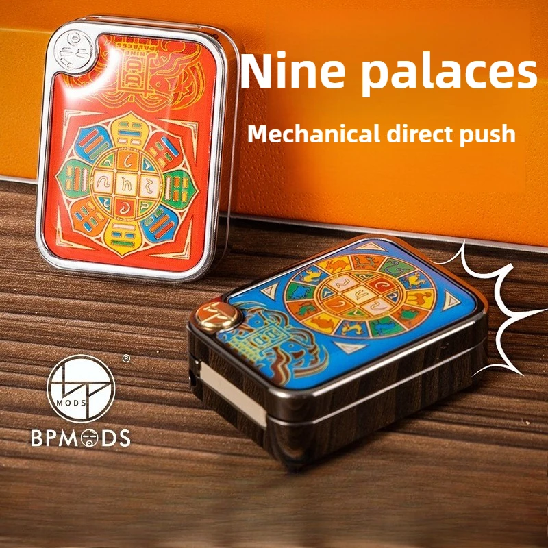 

BPMODSEDC Большая борода Девять дворцовых механических металлических прямых толкателей на кончиках пальцев, декомпрессионная игрушка