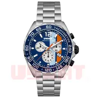 Top Quality Men's Quartz Watch Stainless Steel Luxury Brand Multifunctional Six Hand Chronograph 43mm Luminous Pointer Calendar